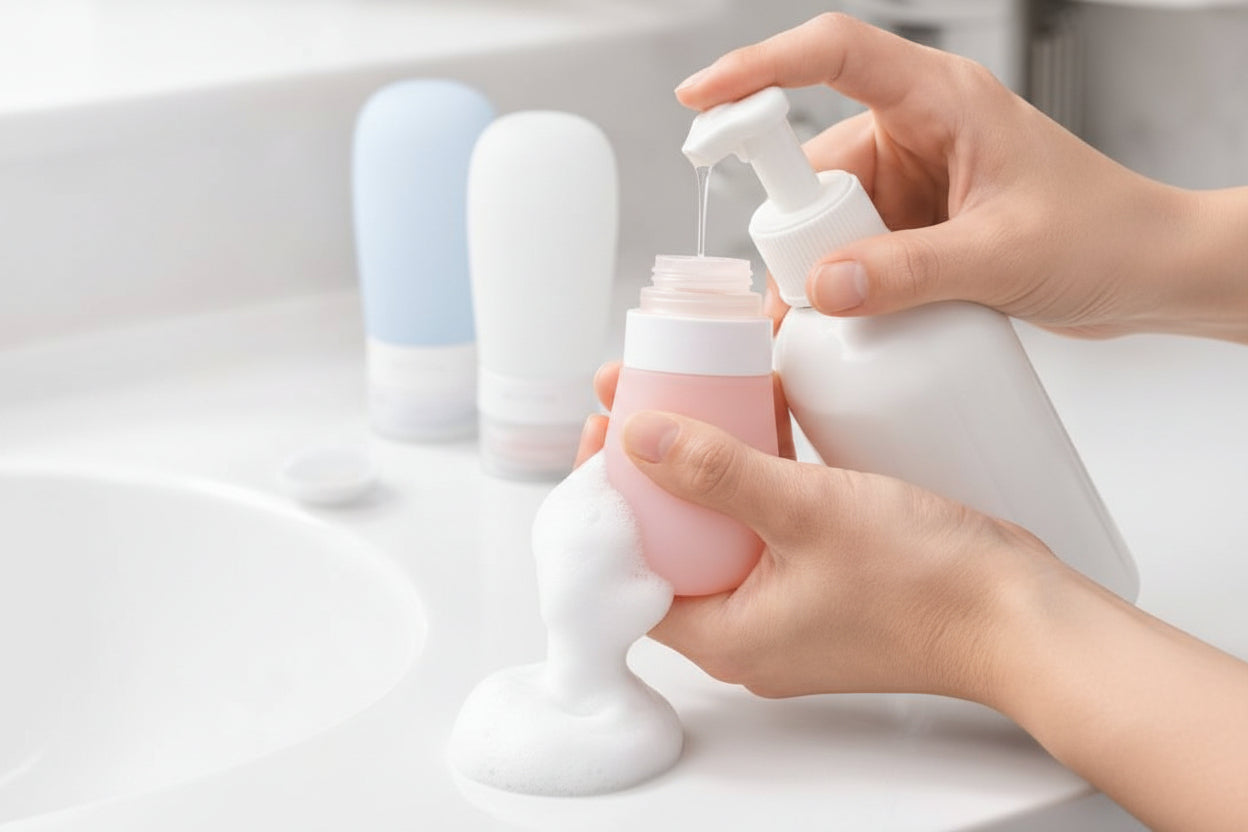 Reusable Silicone Travel Bottle Set